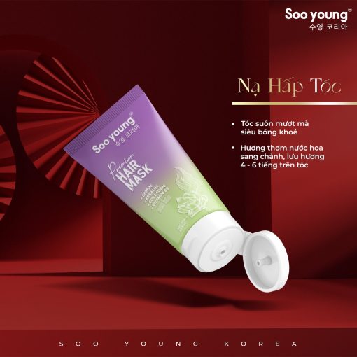 Nạ Tóc Sen Tảo SooYoung 250ML - Tặng sữa tắm nước hoa tím - Image 4