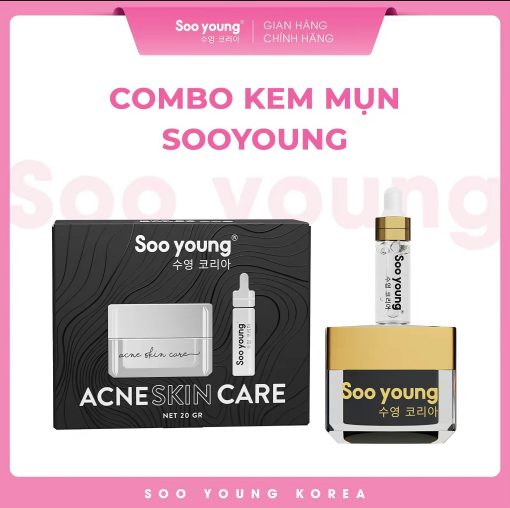 bộ kem và serum mụn sooyoung