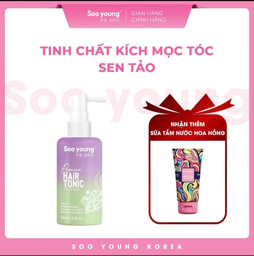 xịt kích mọc tóc sen tảo sooyoung chính hãng