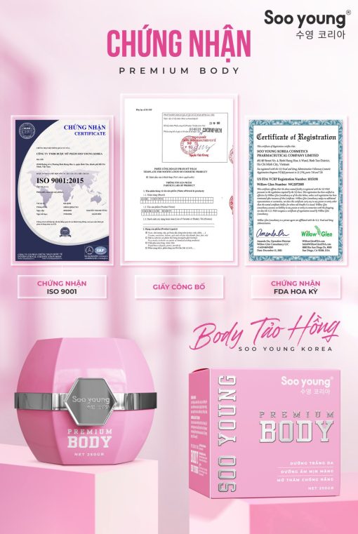 Kem Body Tảo Hồng Soo Young - Tặng kèm kích trắng tảo hồng - Image 4