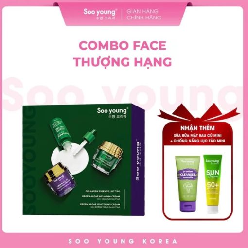 combo face thượng hạng lục tảo sooyoung