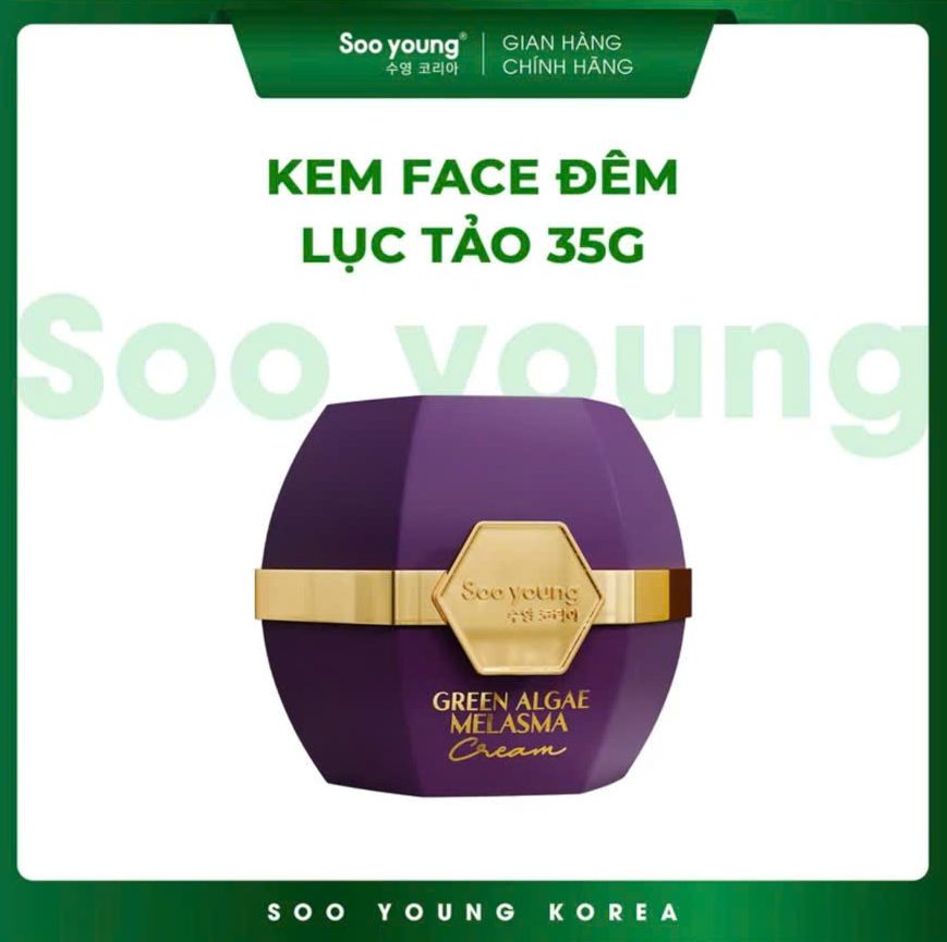 kem face đêm lục tảo 30g